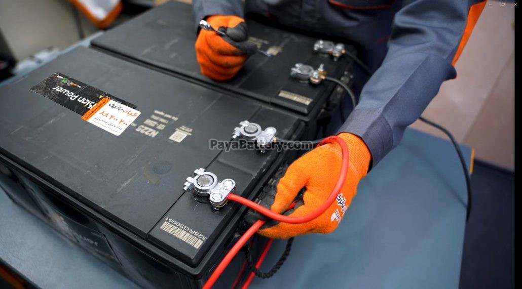 اتصال سری باتری‌های کمباین به یکدیگر