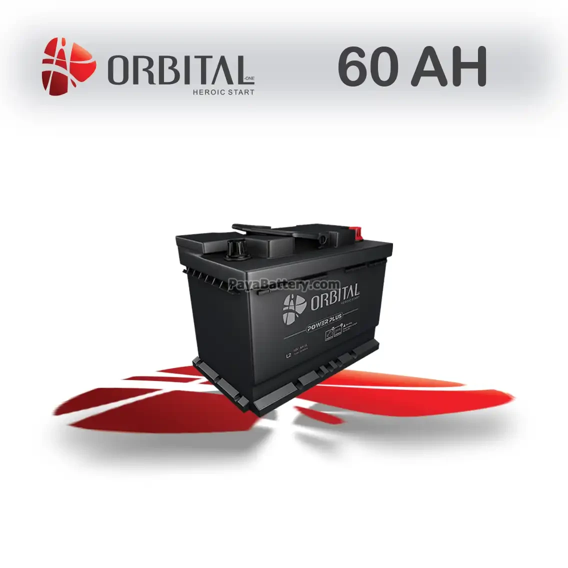 باتری اوربیتال وان- 60 آمپر- قالب L2 و D23