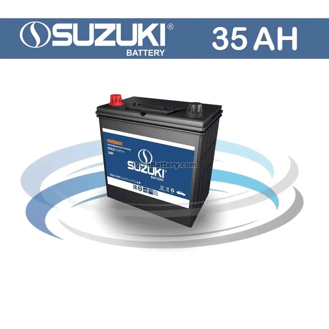 باتری سوزوکی- 35 آمپر- قالب B20