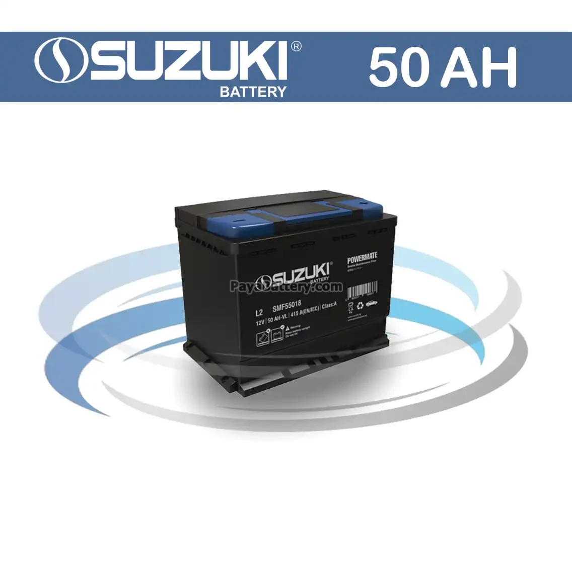 باتری سوزوکی- 50 آمپر- قالب L1 و L2