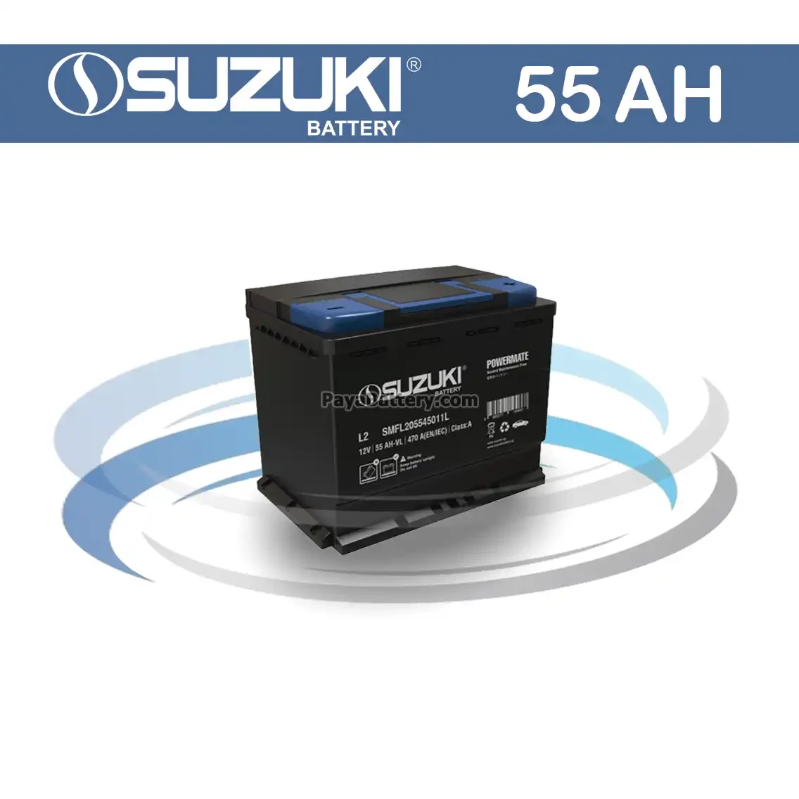 باتری سوزوکی- 55 آمپر- قالب L2