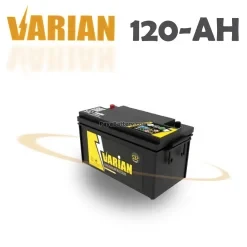 باتری ۱۲۰ آمپر واریان با طراحی صنعتی و توان خروجی بالا، مناسب کاربری‌های سنگین، نیمه‌سنگین و تجهیزات کشاورزی است. برند واریان این آمپراژ را در دو نسخه سیلد اسید (MF) و اسیدی تولید می‌کند تا قابلیت انتخاب برای مصرف‌کننده گسترده‌تر باشد. استفاده از صفحات ضخیم و آلیاژ بادوام، جریان‌دهی پایدار و استارت‌زنی قدرتمند را حتی در شرایط کاری دشوار تضمین می‌کند. باتری واریان- 120 آمپر- قالب TRUCK