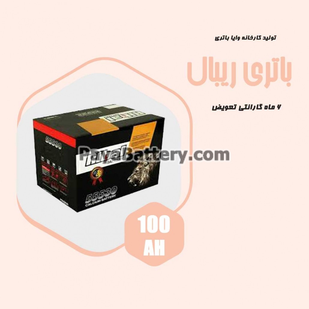 باتری 100 آمپر ریبال وایا باتری