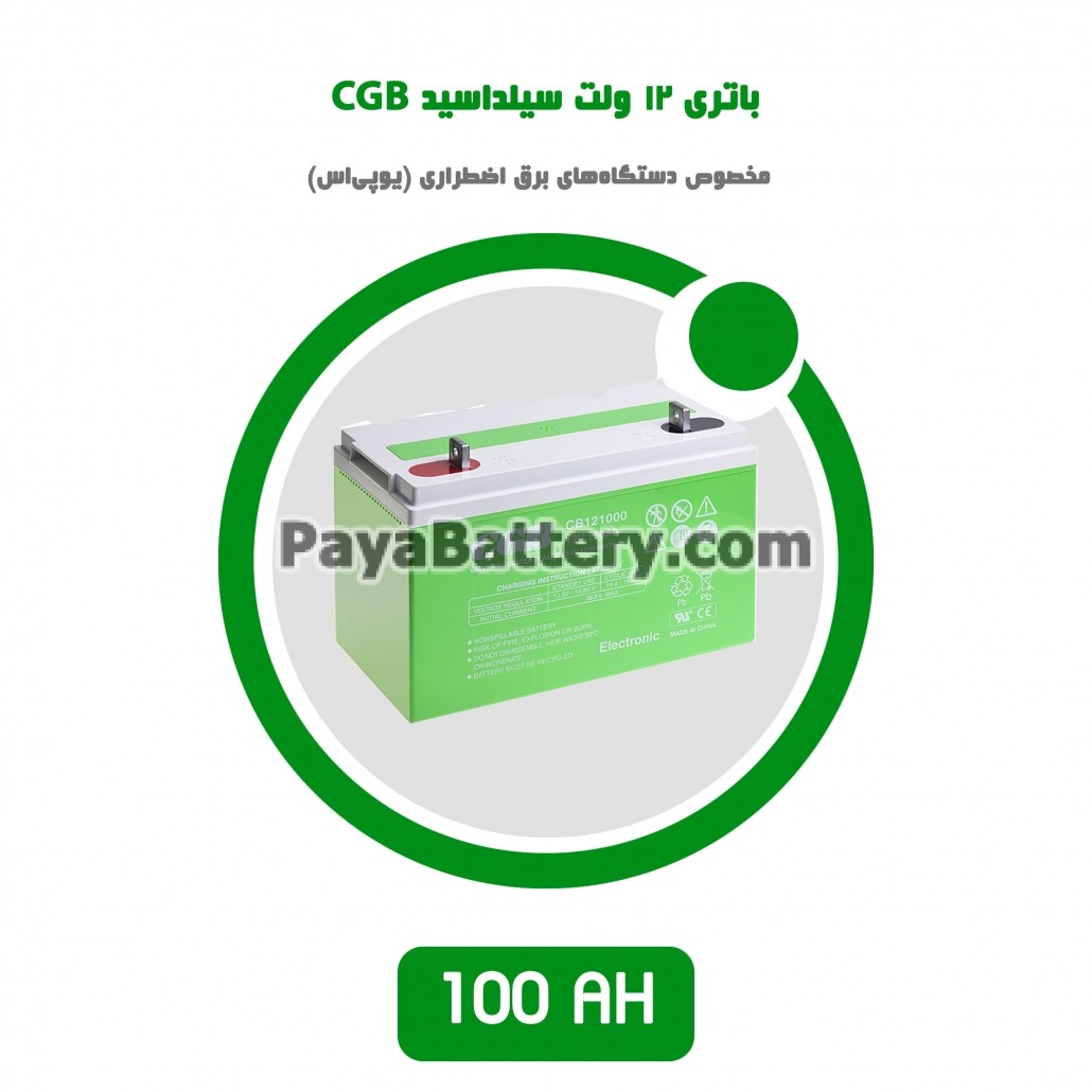 باتری 100 آمپر ساعت یو پی اس CGB