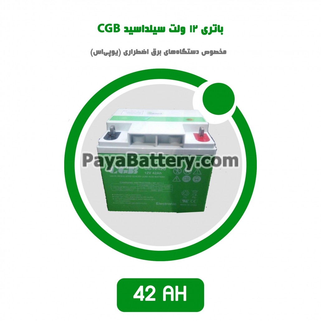 باتری 42 آمپر ساعت یو پی اس CGB