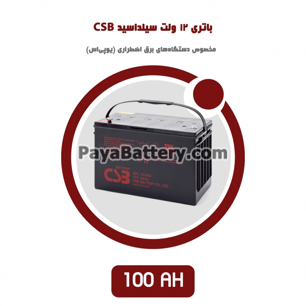 باتری 100 آمپر ساعت یو پی اس CSB